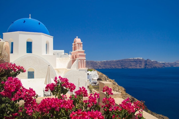 Vista da vila de Oia Santorini Gréciax9