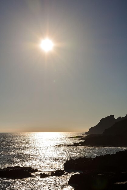 Vista das costas oceânicas