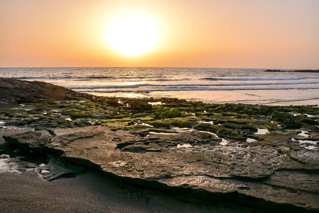 Foto vista das costas oceânicas