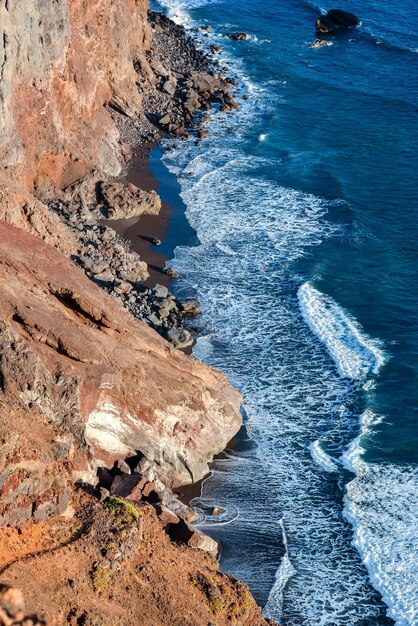 Foto vista das costas oceânicas