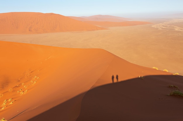Vista das dunas de Sossusvlei Namíbia