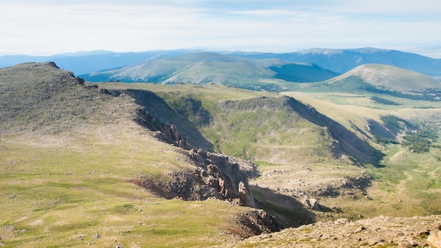 Vista das montanhas do monte evans.