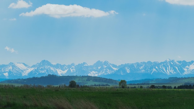 Vista das montanhas Tatras