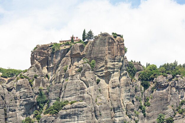 Vista das rochas perto dos mosteiros de Meteora Grécia Kalambaka