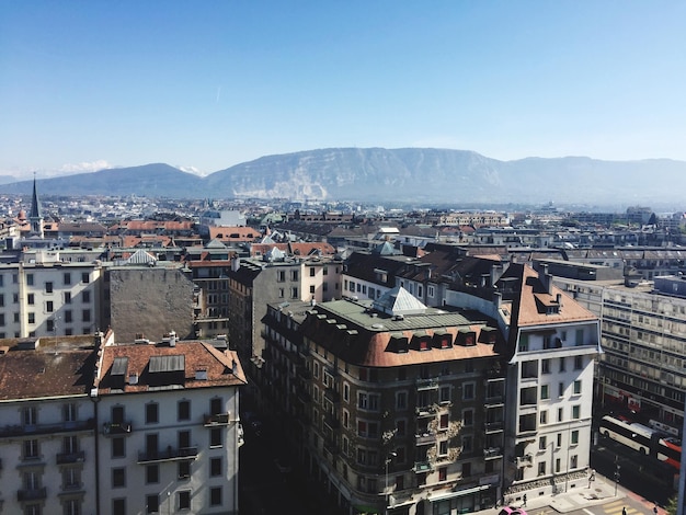 Vista de alto ângulo da cidade velha