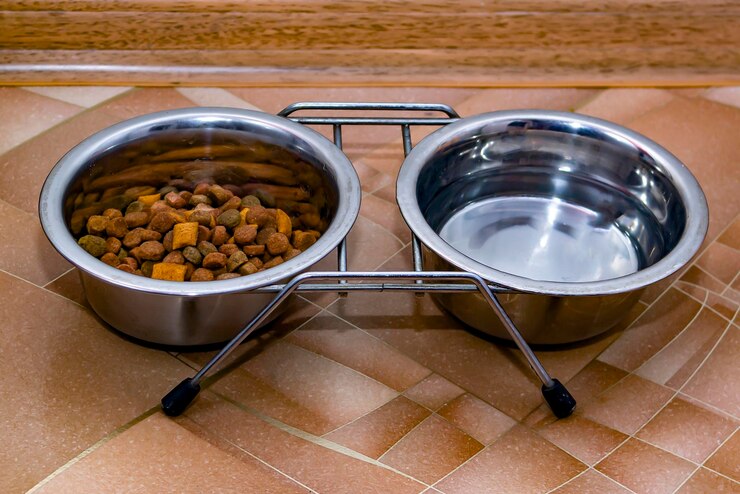 Foto vista de alto ângulo da comida na mesa