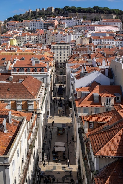 Foto vista de alto ângulo da paisagem urbana