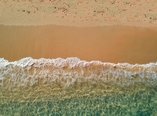 Foto vista de alto ângulo da praia