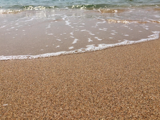 Foto vista de alto ângulo da praia