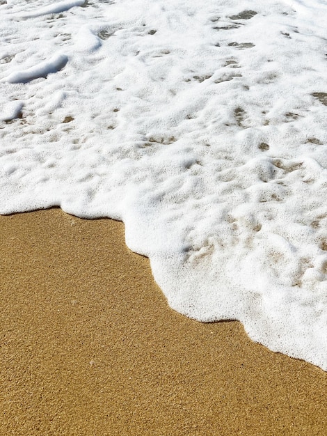 Foto vista de alto ângulo da praia