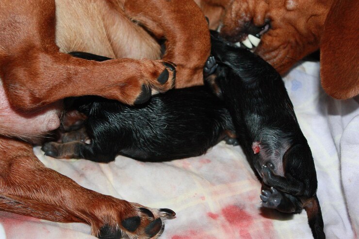 Foto vista de alto ângulo de cachorro dormindo