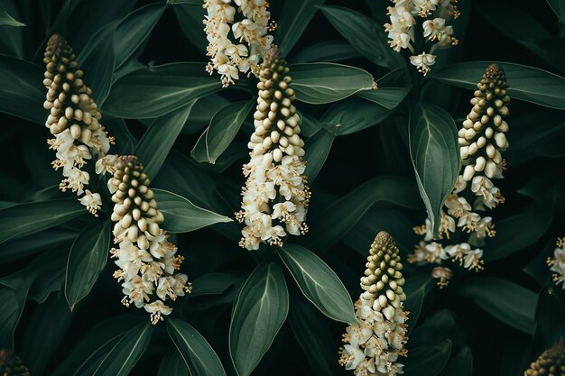 Foto vista de alto ângulo de plantas com flores roxas crescendo no campo