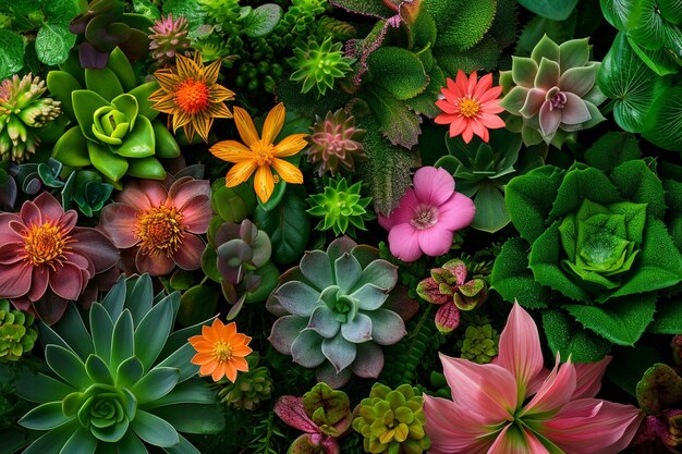 Foto vista de alto ângulo de plantas com flores roxas crescendo no campo