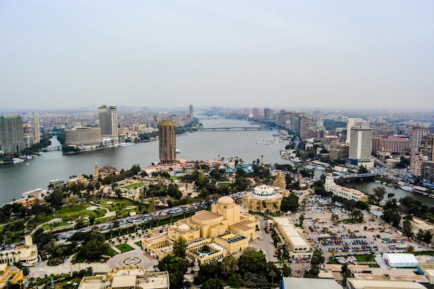 Vista de alto ângulo do Cairo