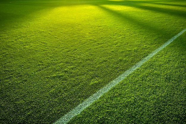 Vista de alto ângulo do campo de futebol