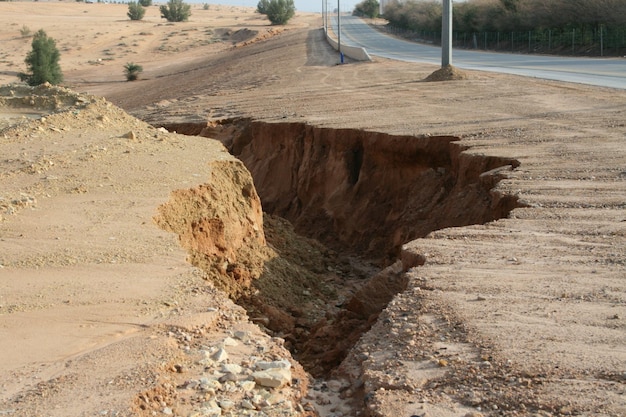 Foto vista de alto ângulo do canteiro de obras