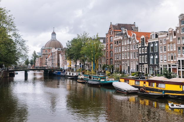 Vista de Amsterdã, Holanda, Países Baixos.