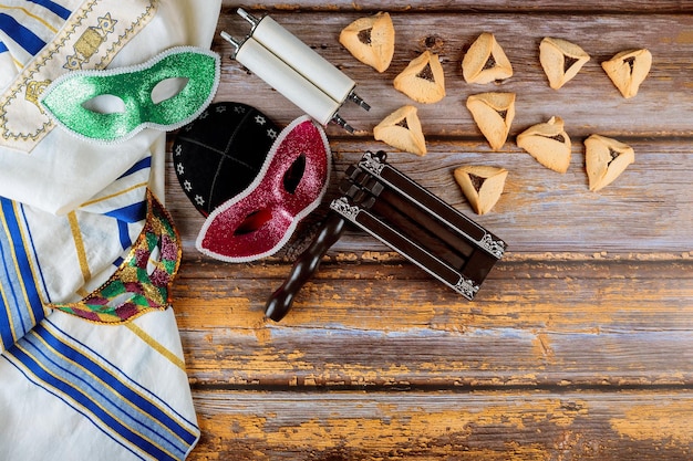 Foto vista de ângulo alto de biscoitos na mesa