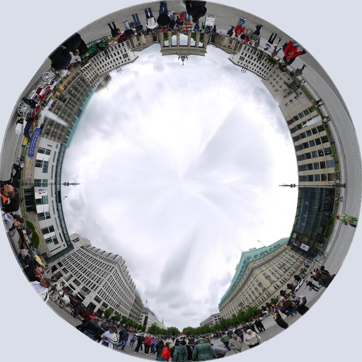 Foto vista de ângulo baixo da roda gigante