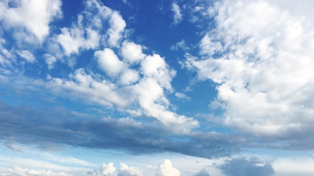 Vista de ângulo baixo de céu nublado