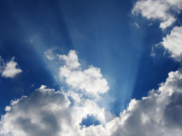 Foto vista de ângulo baixo de céu nublado