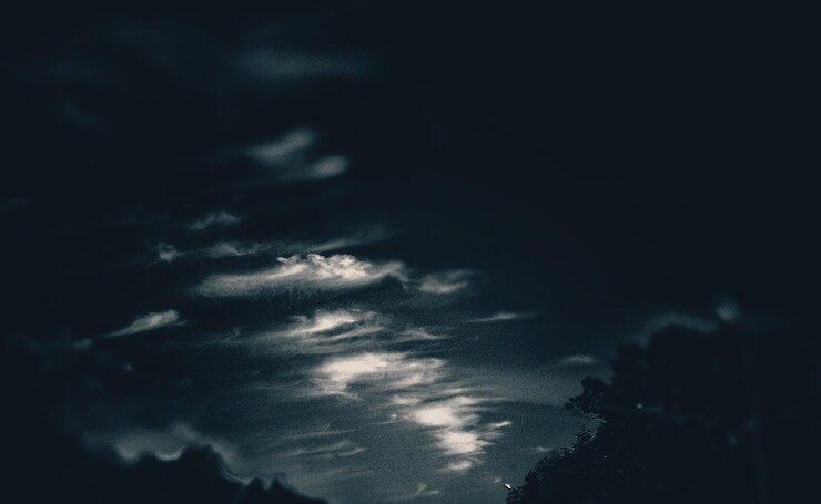 Foto vista de ângulo baixo de céu nublado