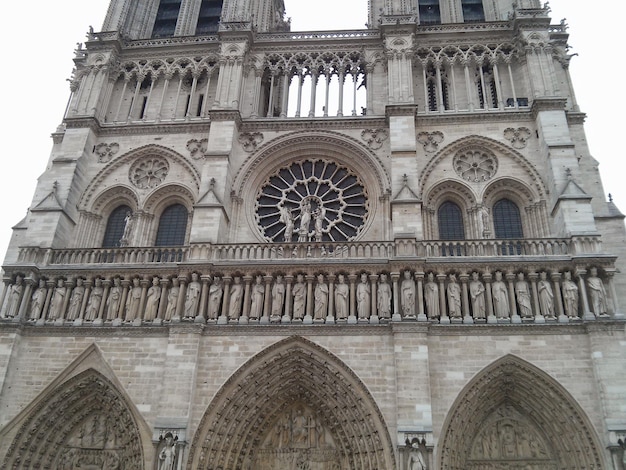 Foto vista de baixo ângulo da catedral