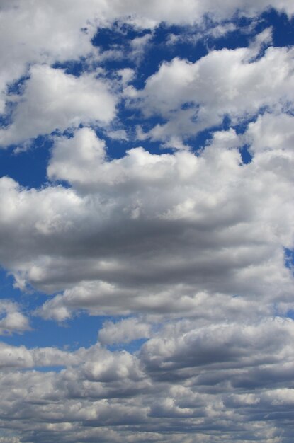 Foto vista de baixo ângulo de nuvens no céu