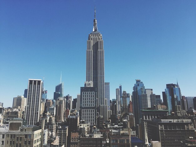 Vista de baixo ângulo do Empire State Building
