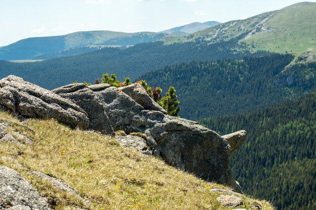 Vista, de, bucegi, montanhas, romania