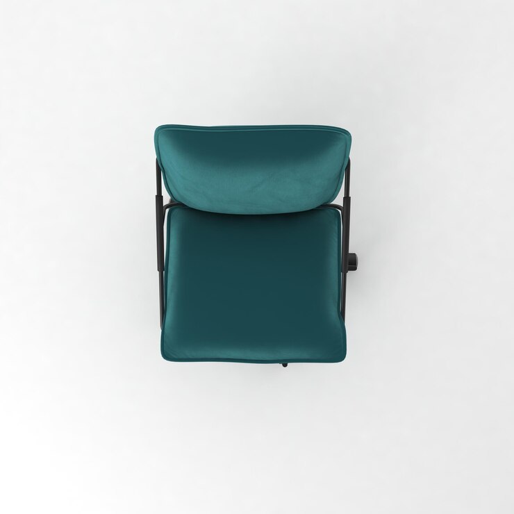 Foto vista de cadeira de escritório, mobiliário de design moderno, cadeira isolada em fundo branco