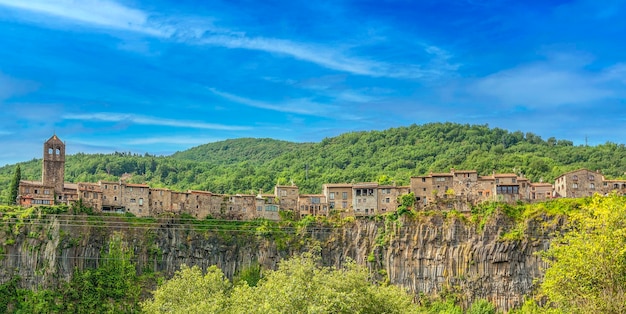 Vista de castellfullit de la roca girona espanha