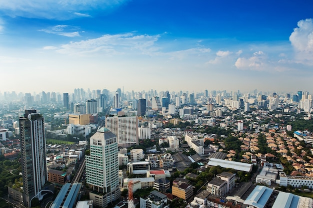 Vista, de, cidade bangkok, tailandia