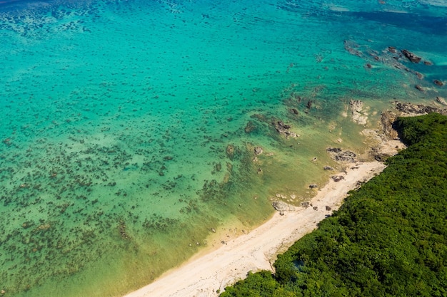 Vista de cima da ilha de Ishigaki