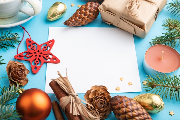 vista de cima decorações de natal