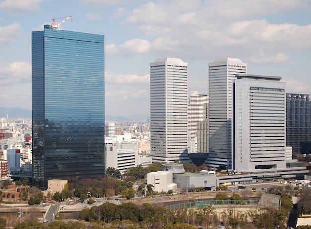 Vista, de, edifícios, e, cityscape, japão