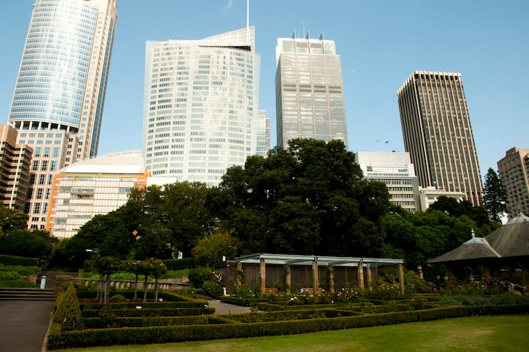 Foto vista de edifícios na cidade