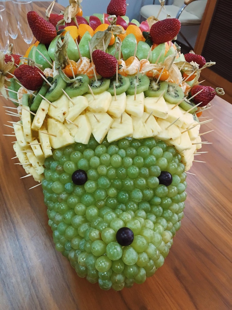 Foto vista de frutas em alto ângulo