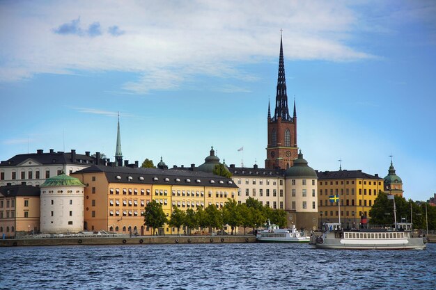 Vista de Gamla Stan em Estocolmo Suécia