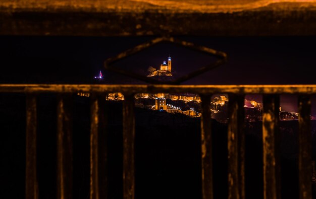 Foto vista de luzes elétricas