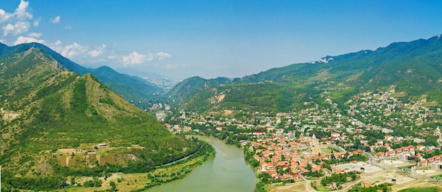 Foto vista de mtskheta