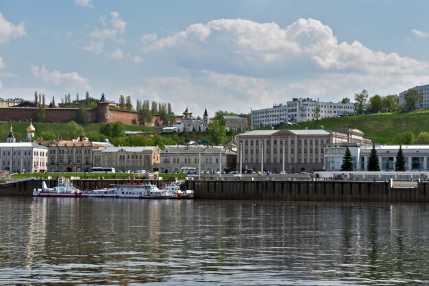 Vista de Nizhny Novgorod do rio