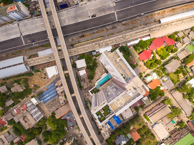 Vista de olho de pássaro de Bangkok