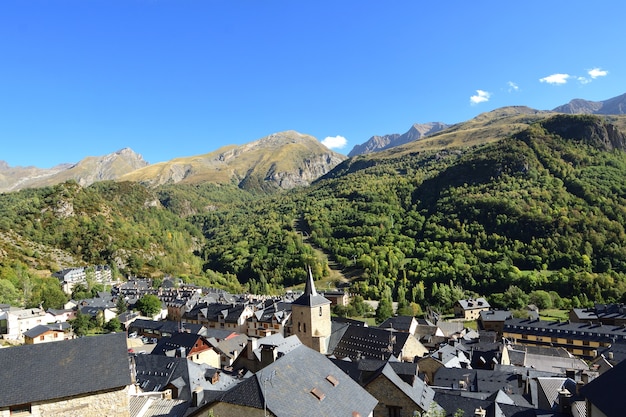 Vista de Panticosa, província de Huesca, Aragão, Espanha