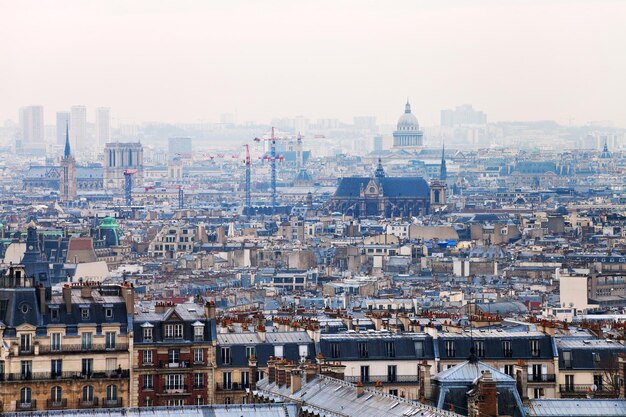 Vista de paris com o panteão