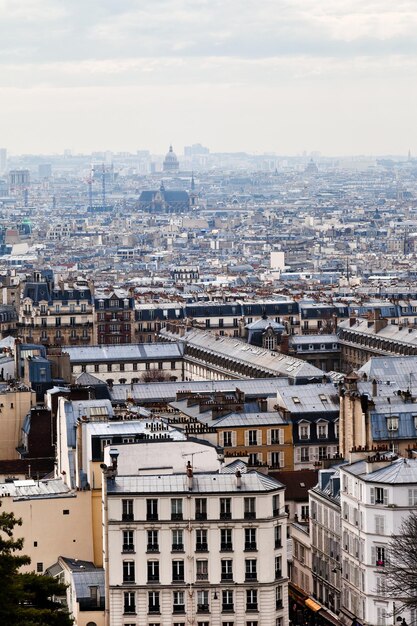 Vista de paris com o panteão