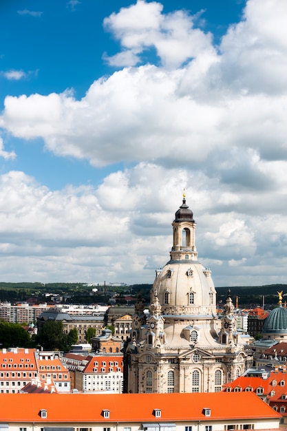 Vista de pássaro da frauenkirche