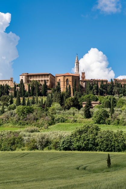 Vista de pienza toscana