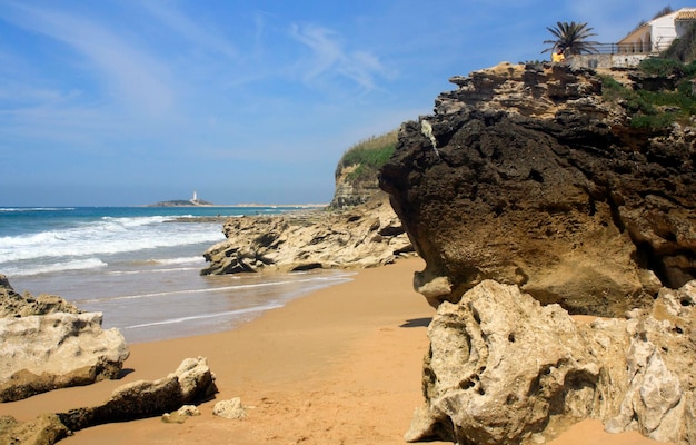 Vista de Playa und Faro in Caños de Meca, Cádiz