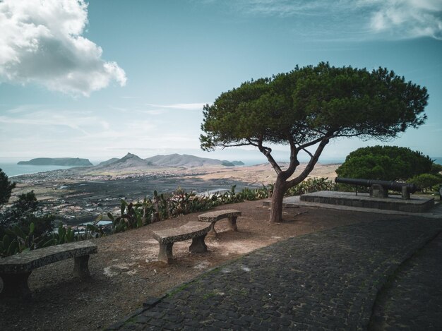 Foto vista de porto santo